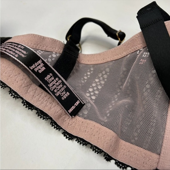 NEW Victorias Secret Bra Panty Set 36DD Plunge XS High Leg Cheeky Black #0899 - Picture 6 of 8